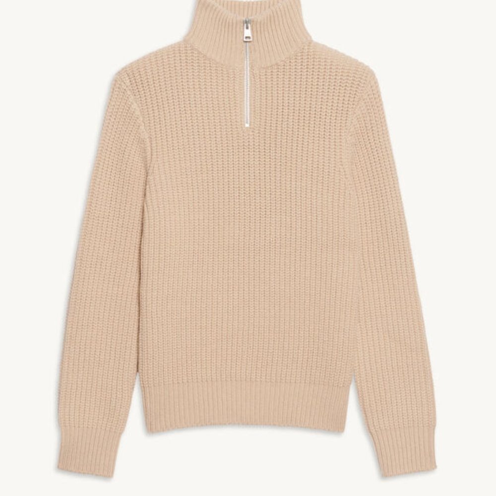 Sandro trucker neck wool blend knit sweater FIRM PRICE